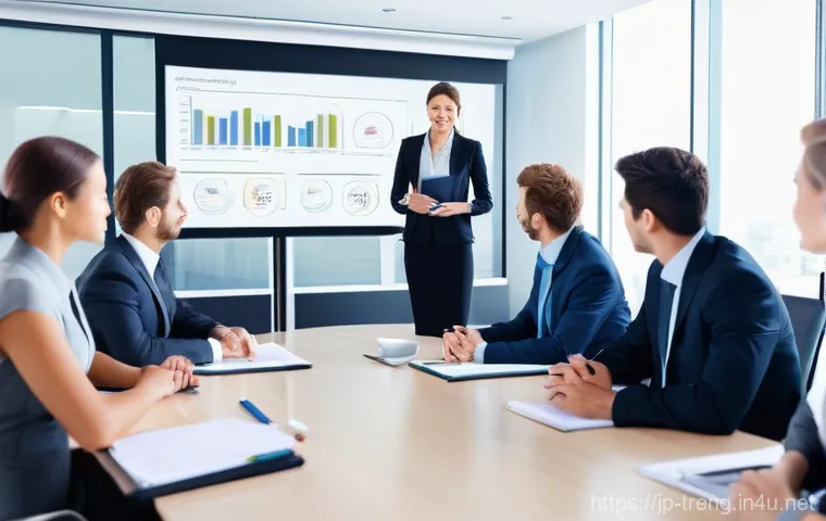 무역영어 독학 성공 사례 인터뷰 - **Prompt 2: Engaging in Online English Communication in the AI Era**
    "A diverse professional (ma...