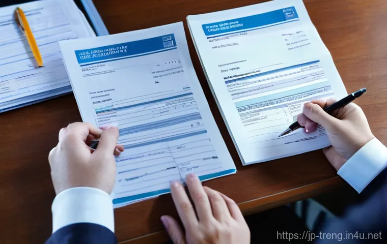 무역영어 실기시험 대비 자료와 참고 자료 - **Prompt: Global Logistics and Bill of Lading Review at Port**
    A dynamic scene at a busy, well-l...