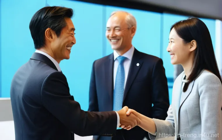 무역영어 학습자가 알아야 할 최신 뉴스 - **Prompt:** A vibrant scene depicting a diverse global team of business professionals (including ind...