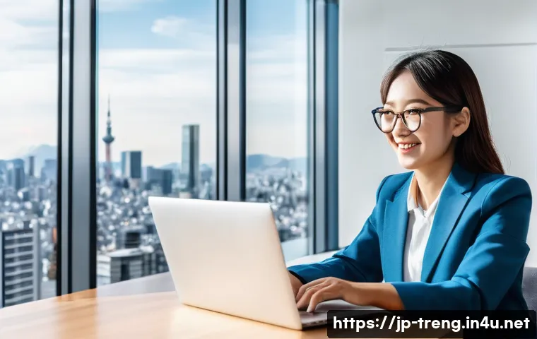 무역영어를 배우면 좋은 이유 - **Prompt 1: Global Connectivity in Modern Business**
    A vibrant, professional scene depicting a J...