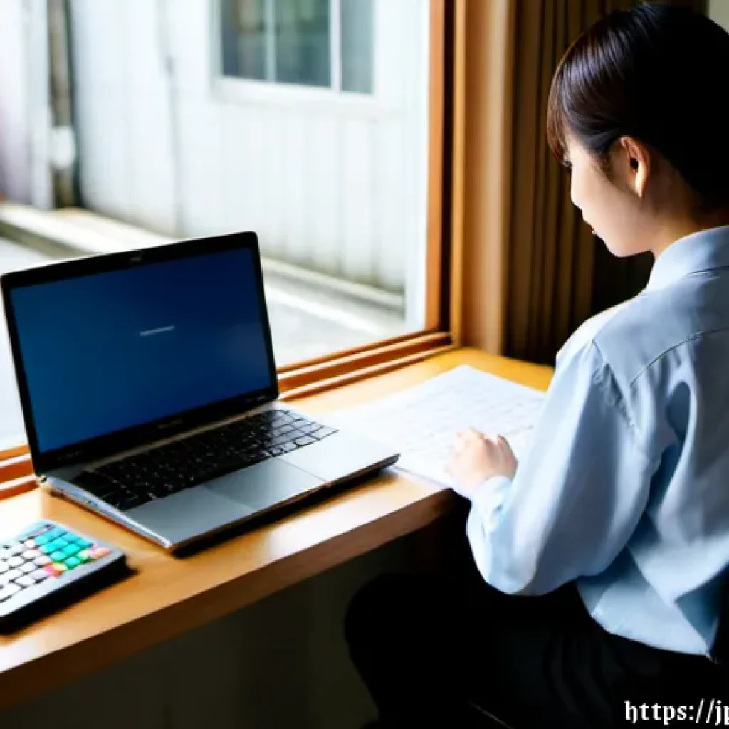 무역영어 시험과 자격증의 활용도 - Photorealistic Japanese university student preparing for an international trade English certificatio...