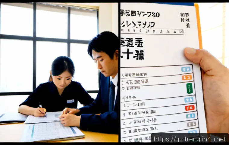 무역영어 필기와 실기 시험의 난이도 비교 - Photorealistic split-scene comparison of trade English exam preparation: on the left, a Japanese adu...